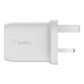 雙 USB-C® GaN PPS 65W 快速家用式充電器, 白色的, hi-res